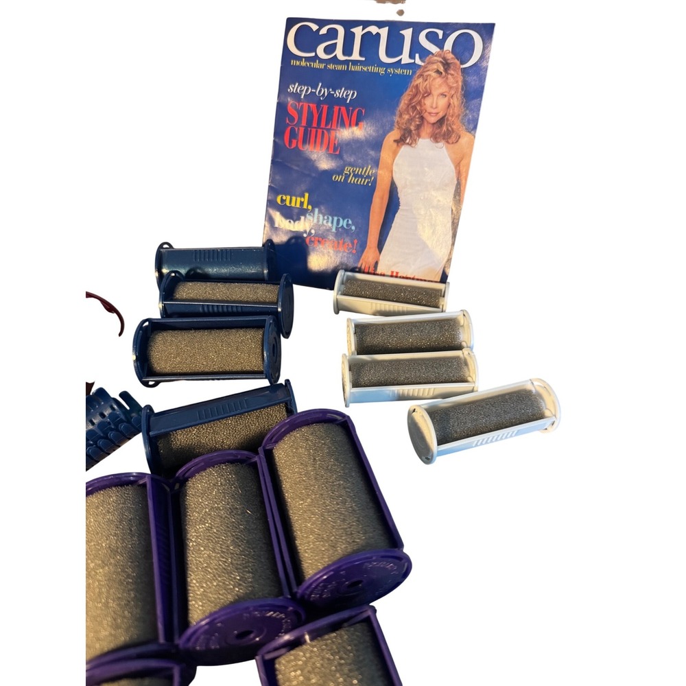 New Caruso Molecular Steam Hairsetter System Complete Rollers Steamer Manual VTG - Picture 2 of 5
